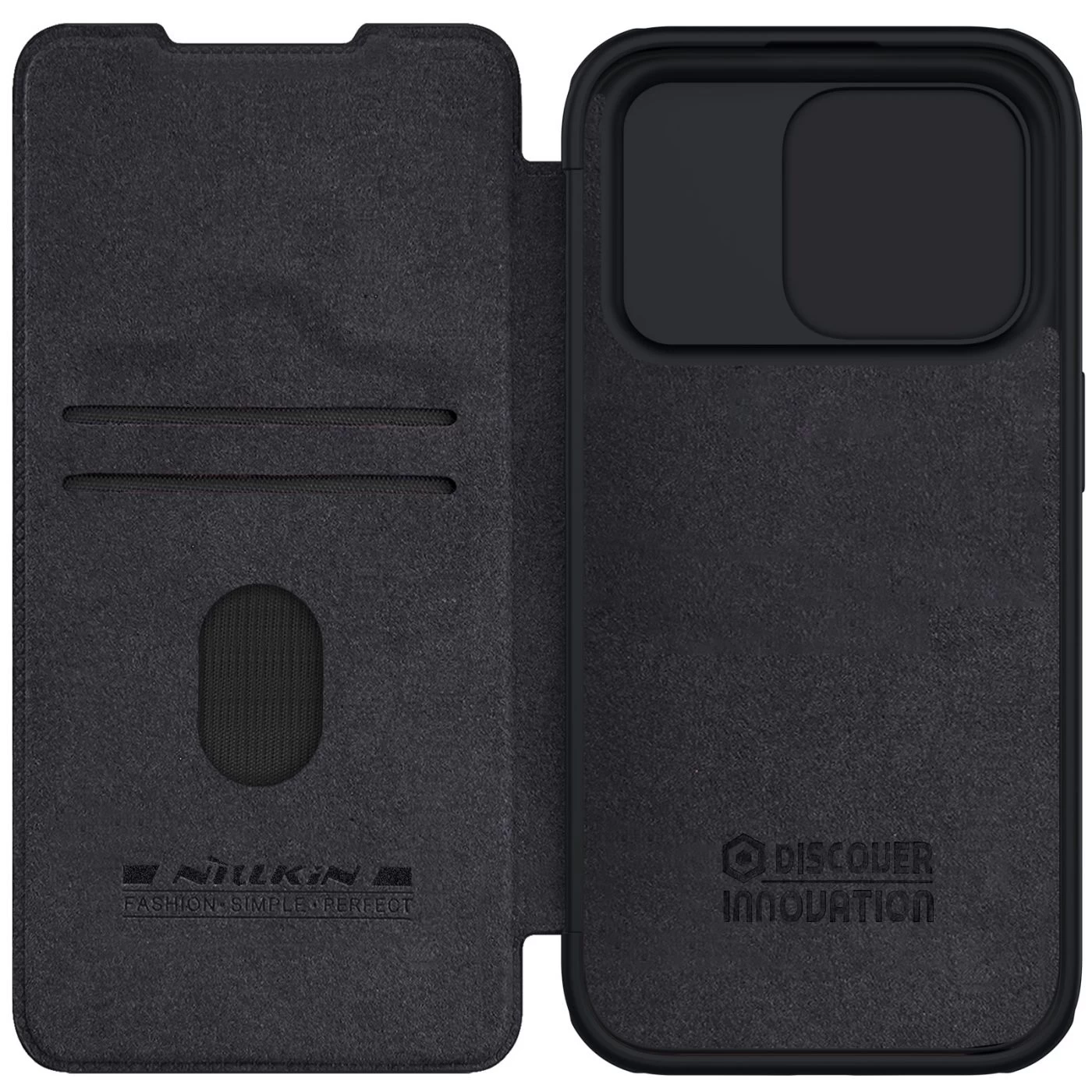 Apple iPhone 15 Pro Max case black NILLKIN QIN PRO LEATHER