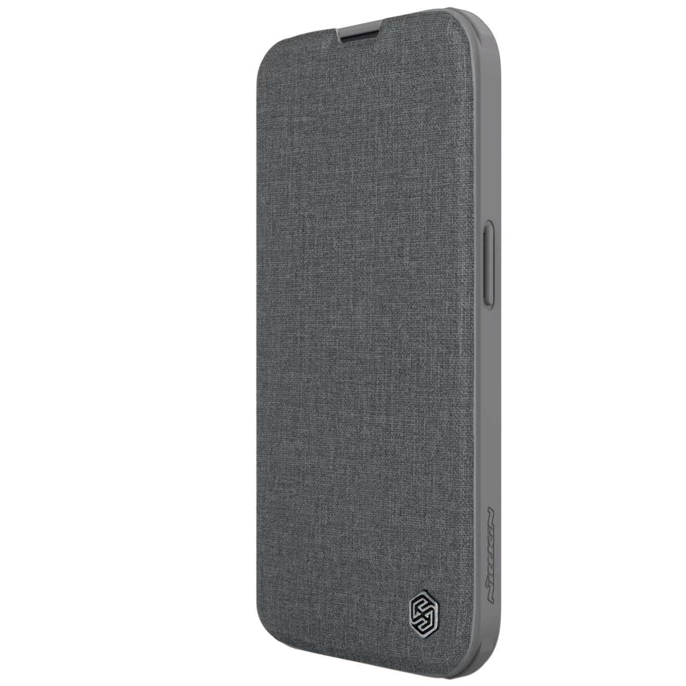 Apple iPhone 15 Pro Max case gray NILLKIN QIN PRO LEATHER (CLOTH VERSION)