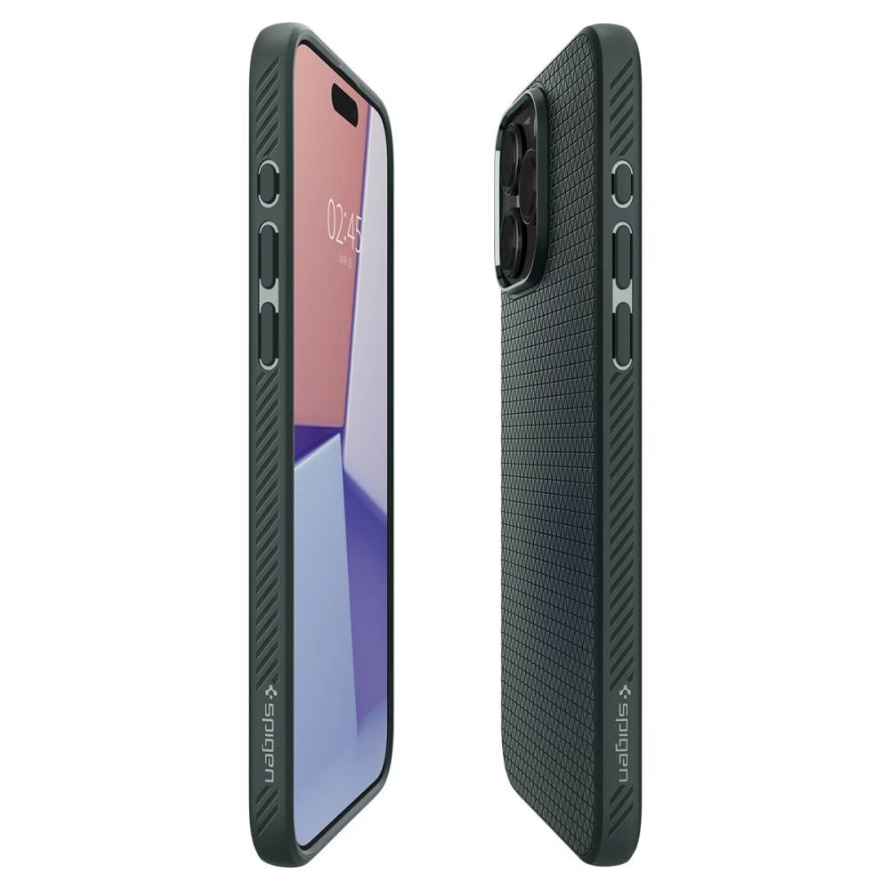 Apple iPhone 15 Pro Max case green SPIGEN LIQUID AIR