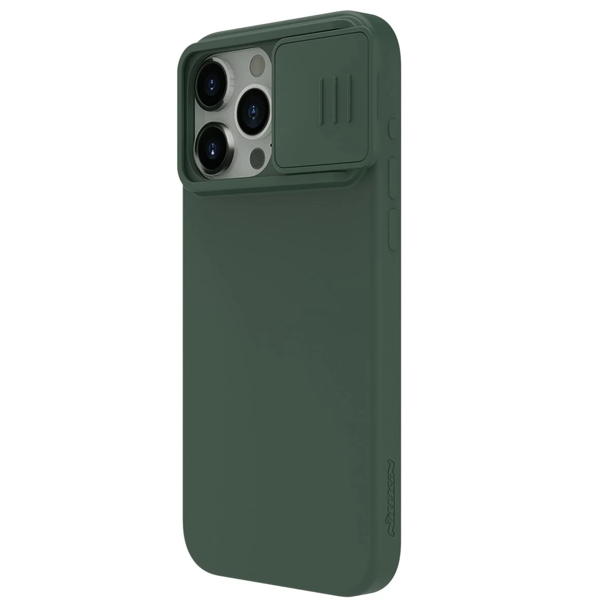 Apple iPhone 15 Pro Max case green NILLKIN CAMSHIELD SILKY SILICON