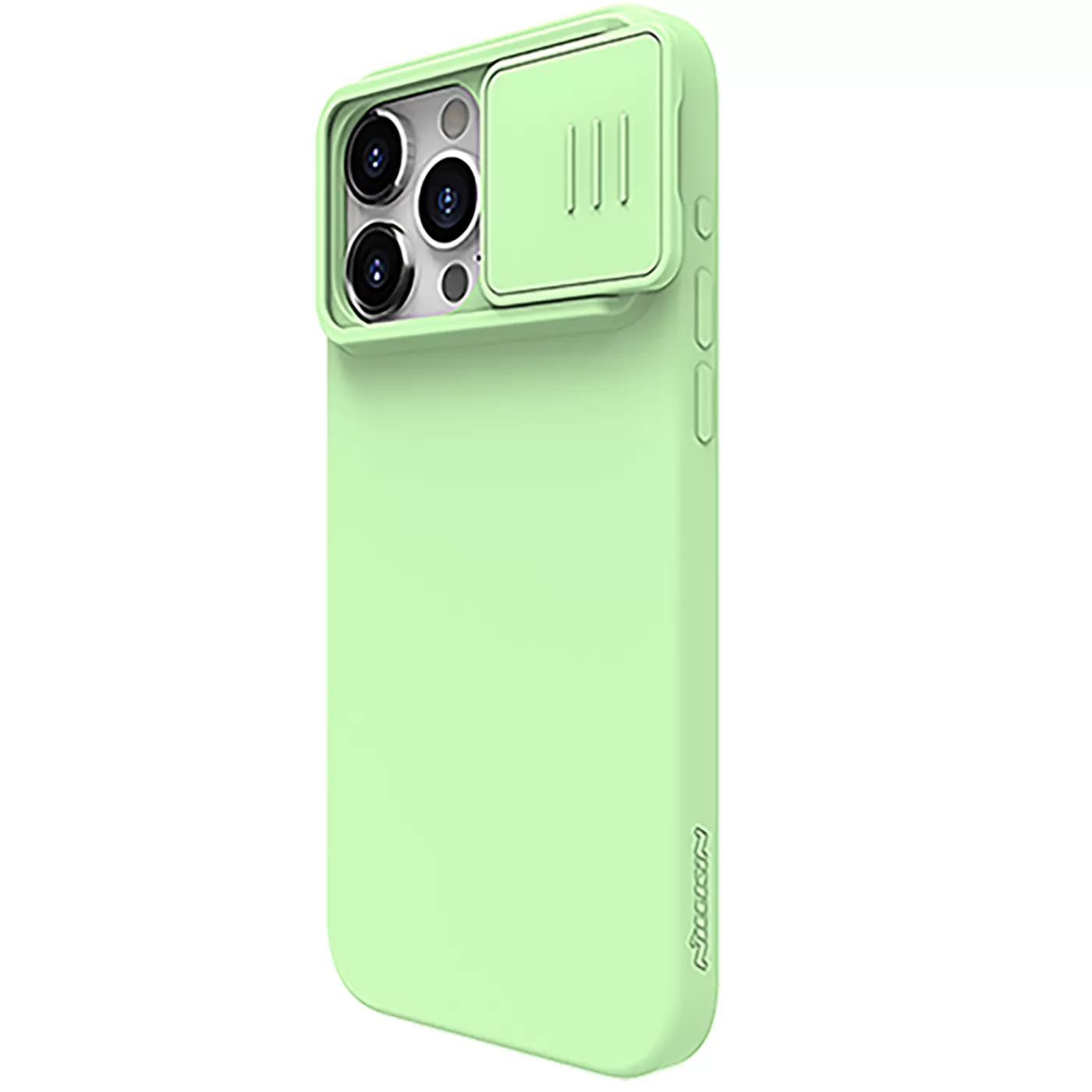 Apple iPhone 15 Pro Max case green NILLKIN CAMSHIELD SILKY MAGNETIC SILICON