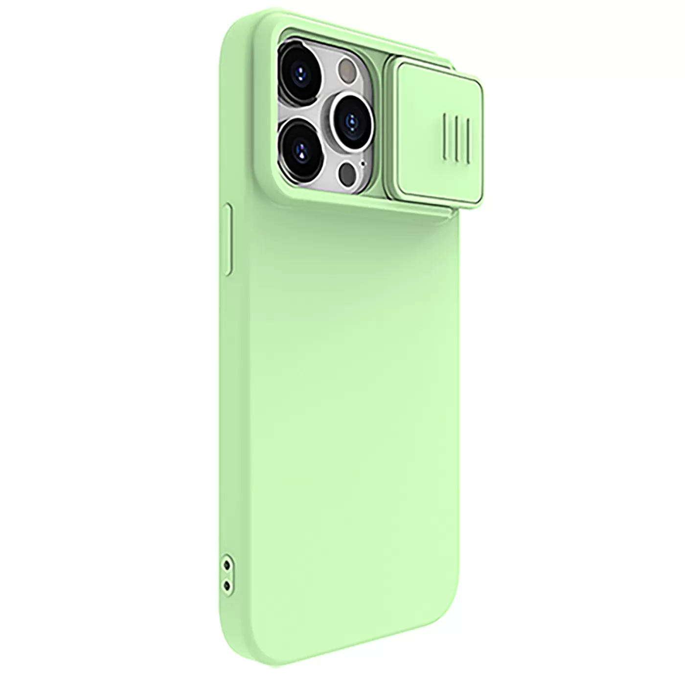 Apple iPhone 15 Pro Max case green NILLKIN CAMSHIELD SILKY MAGNETIC SILICON