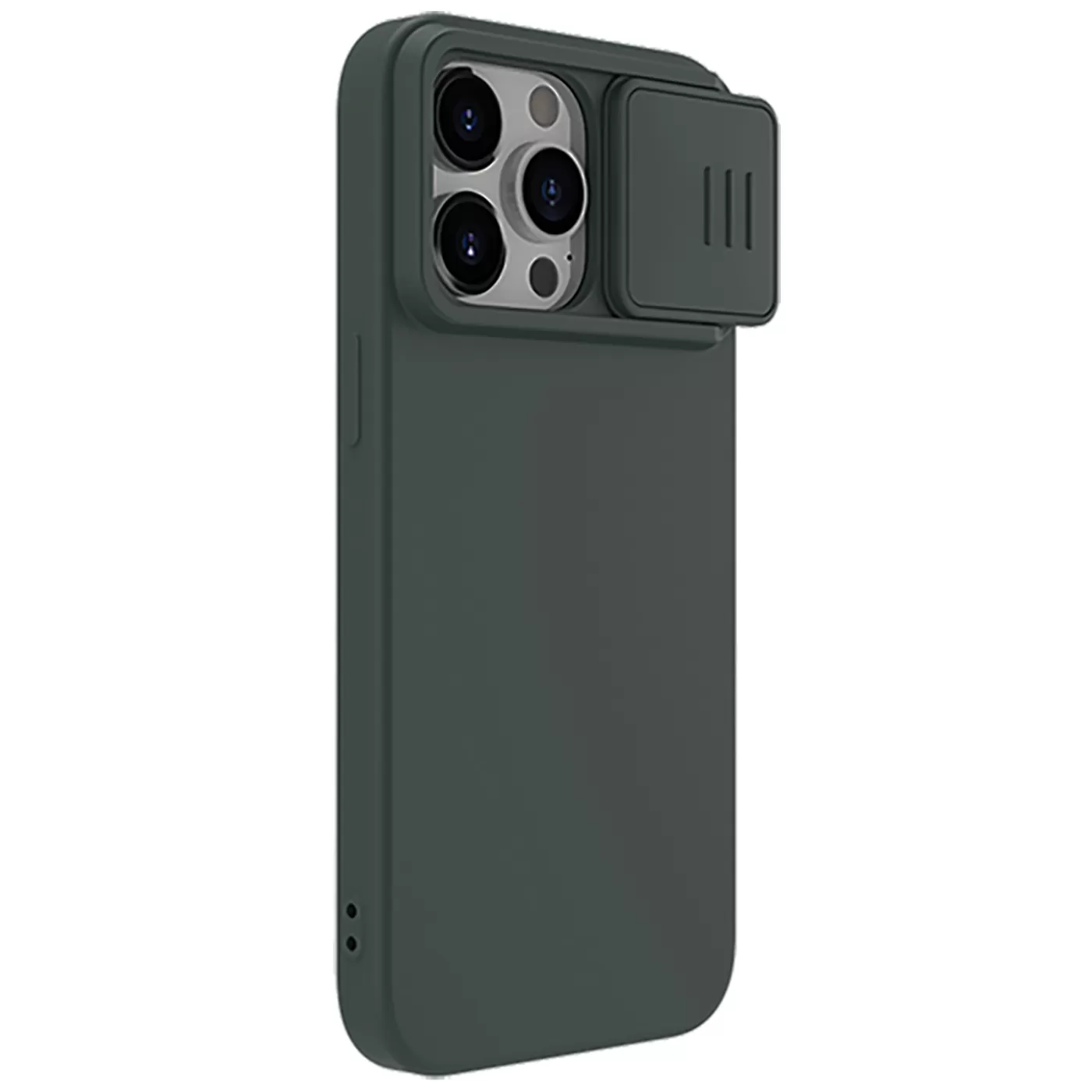 Apple iPhone 15 Pro Max case green NILLKIN CAMSHIELD SILKY MAGNETIC SILICON