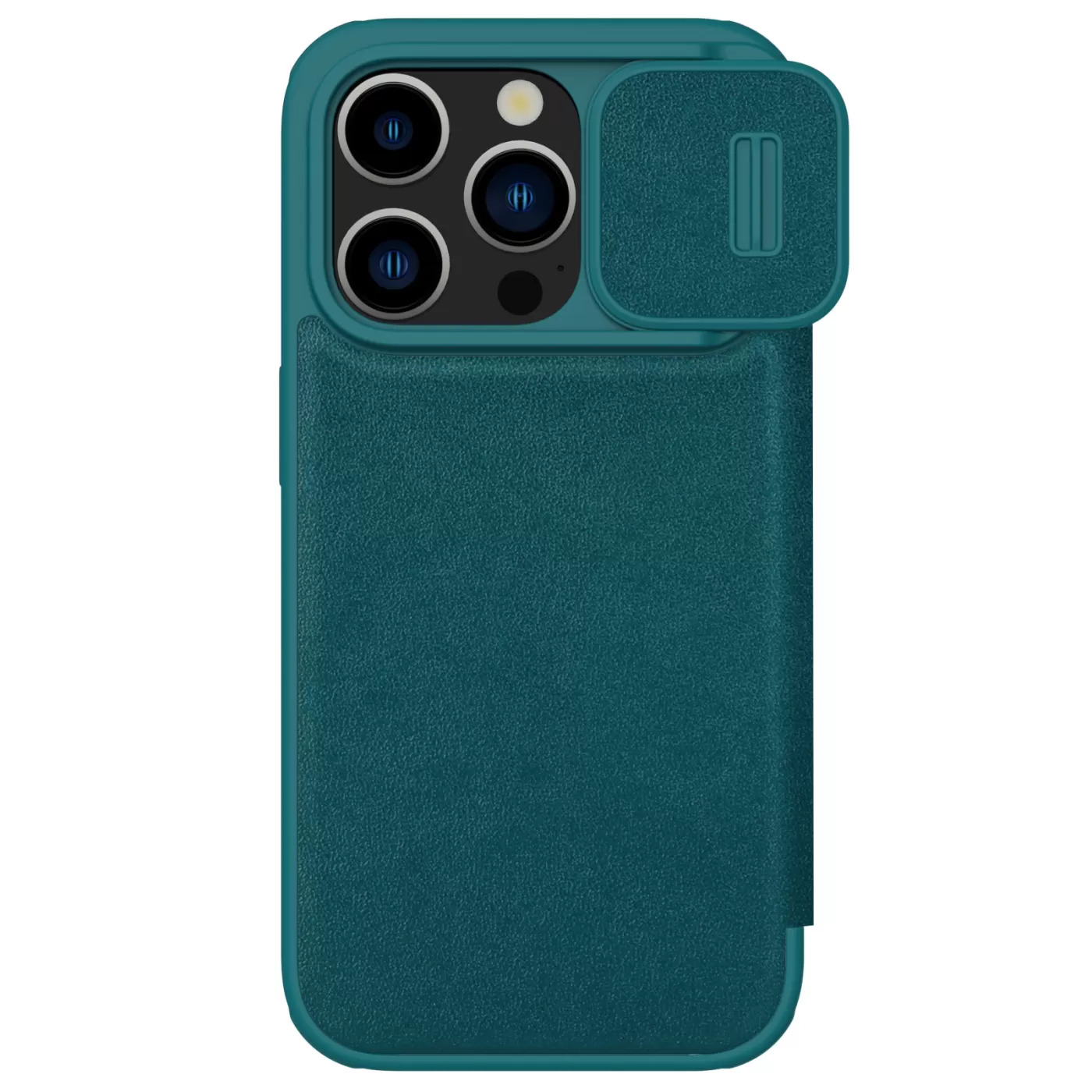 Apple iPhone 15 Pro Max case green NILLKIN QIN PRO LEATHER (PLAIN VERSION)