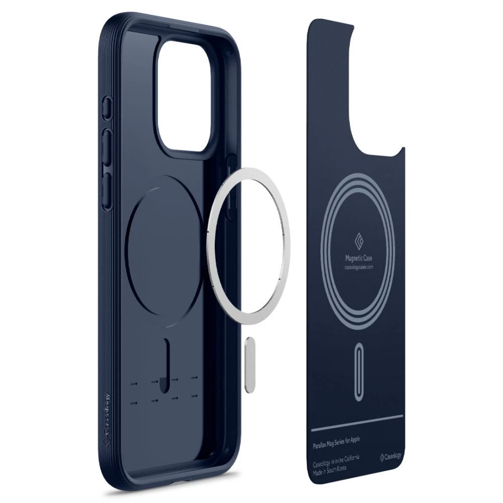 Apple iPhone 15 Pro Max case blue CASEOLOGY PARALLAX MAG MAGSAFE