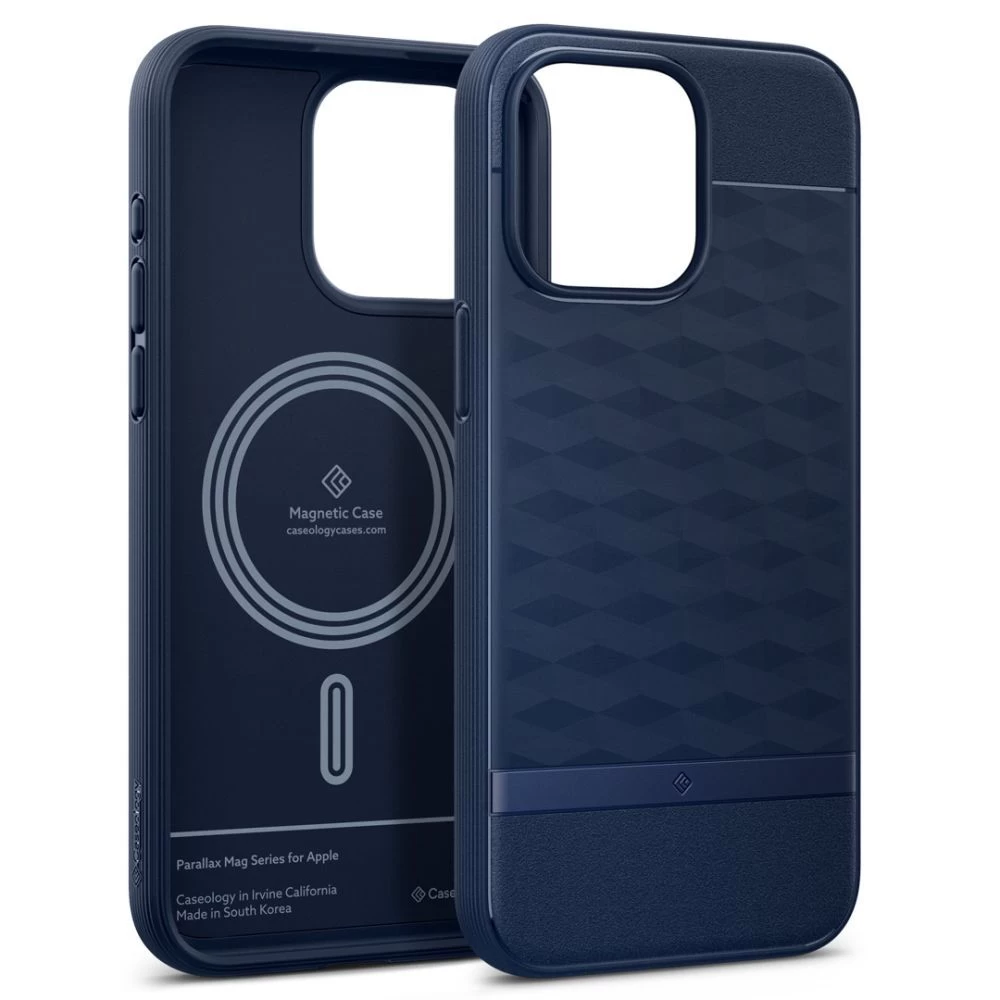 Apple iPhone 15 Pro Max case blue CASEOLOGY PARALLAX MAG MAGSAFE