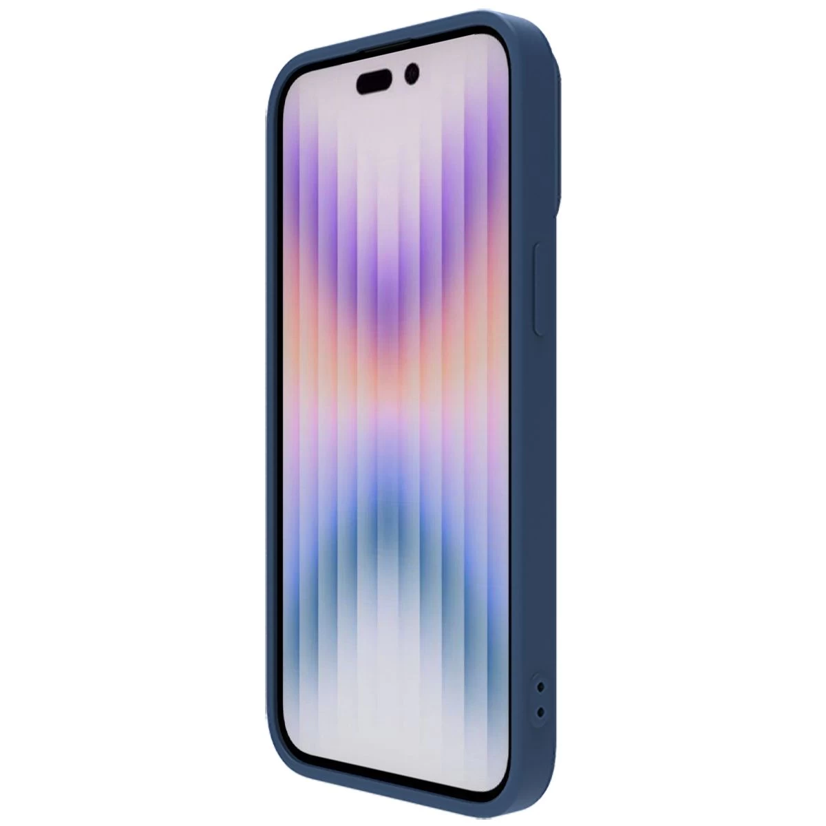 Apple iPhone 15 Pro Max case blue NILLKIN CAMSHIELD SILKY SILICON