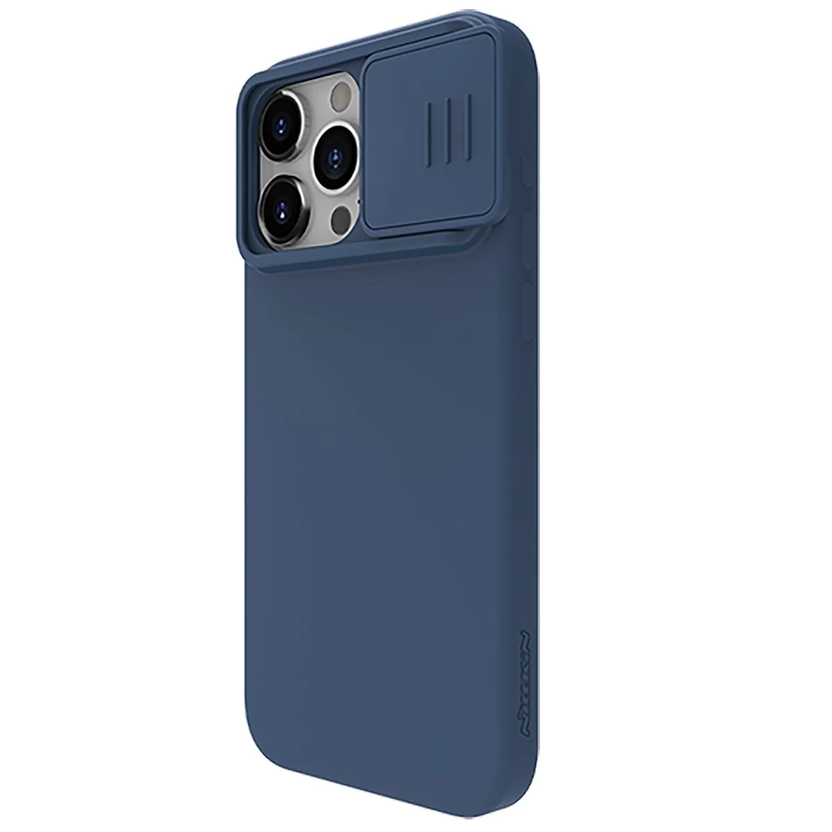 Apple iPhone 15 Pro Max case blue NILLKIN CAMSHIELD SILKY SILICON
