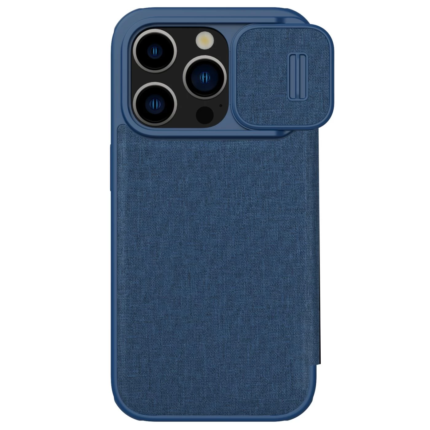 Apple iPhone 15 Pro Max case blue NILLKIN QIN PRO LEATHER (CLOTH VERSION)
