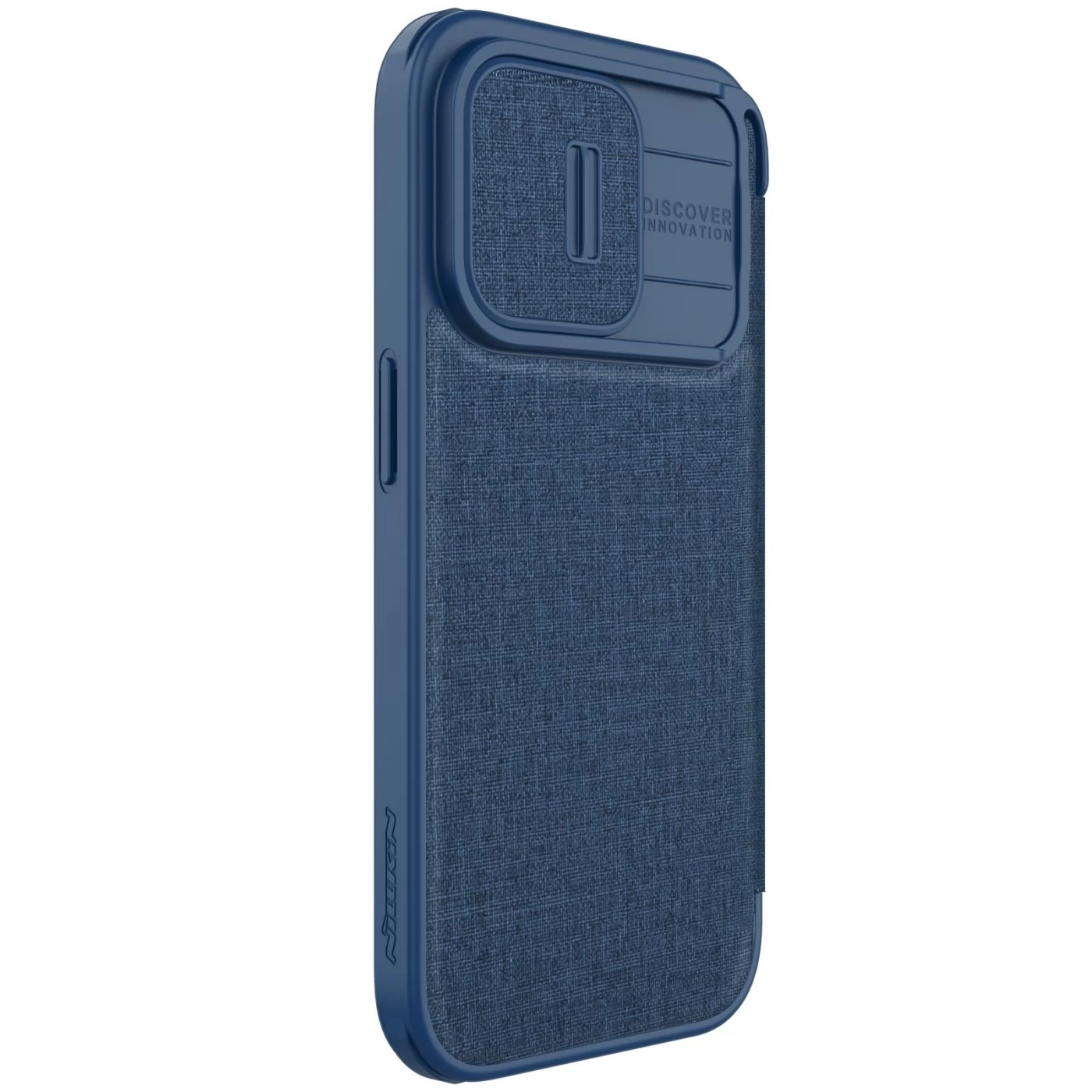 Apple iPhone 15 Pro Max case blue NILLKIN QIN PRO LEATHER (CLOTH VERSION)