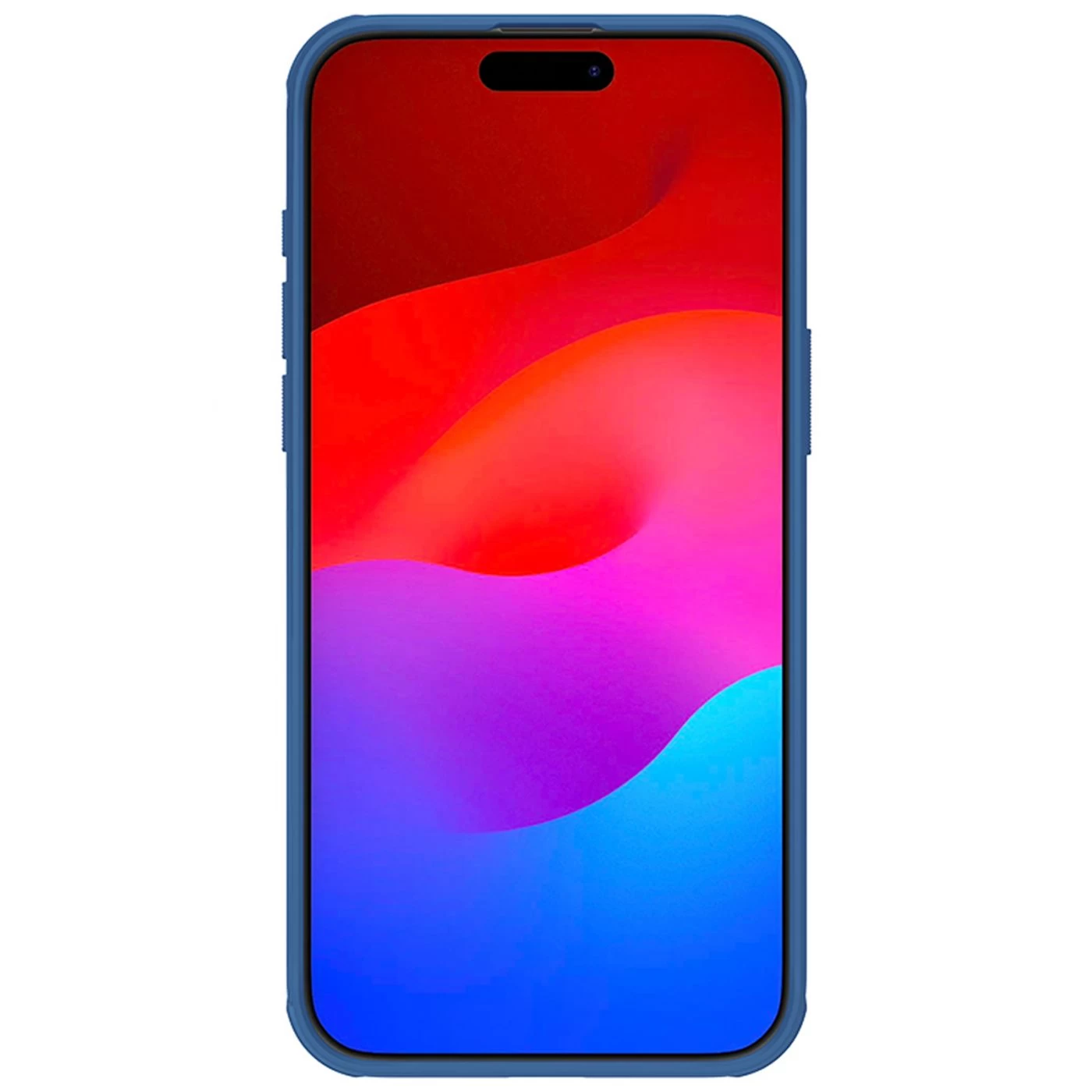 Apple iPhone 15 Pro Max case blue NILLKIN SUPER FROSTED SHIELD PRO