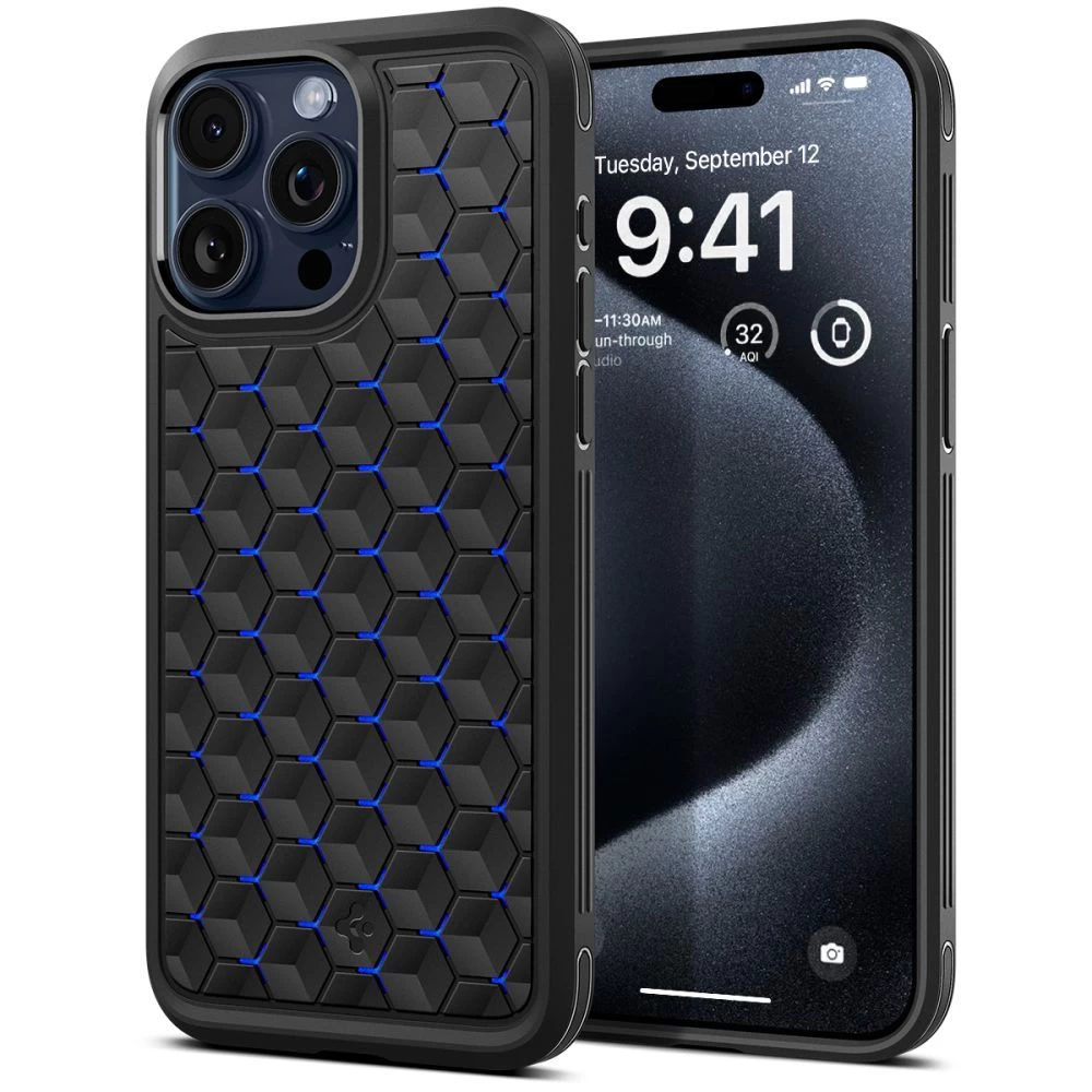 Apple iPhone 15 Pro Max case blue SPIGEN CRYO ARMOR