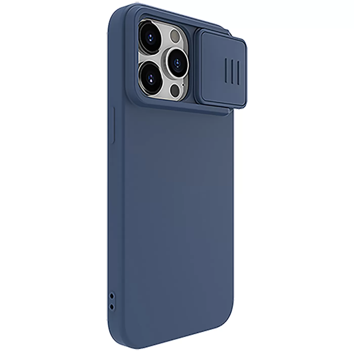 Apple iPhone 15 Pro Max case blue NILLKIN CAMSHIELD SILKY MAGNETIC SILICON