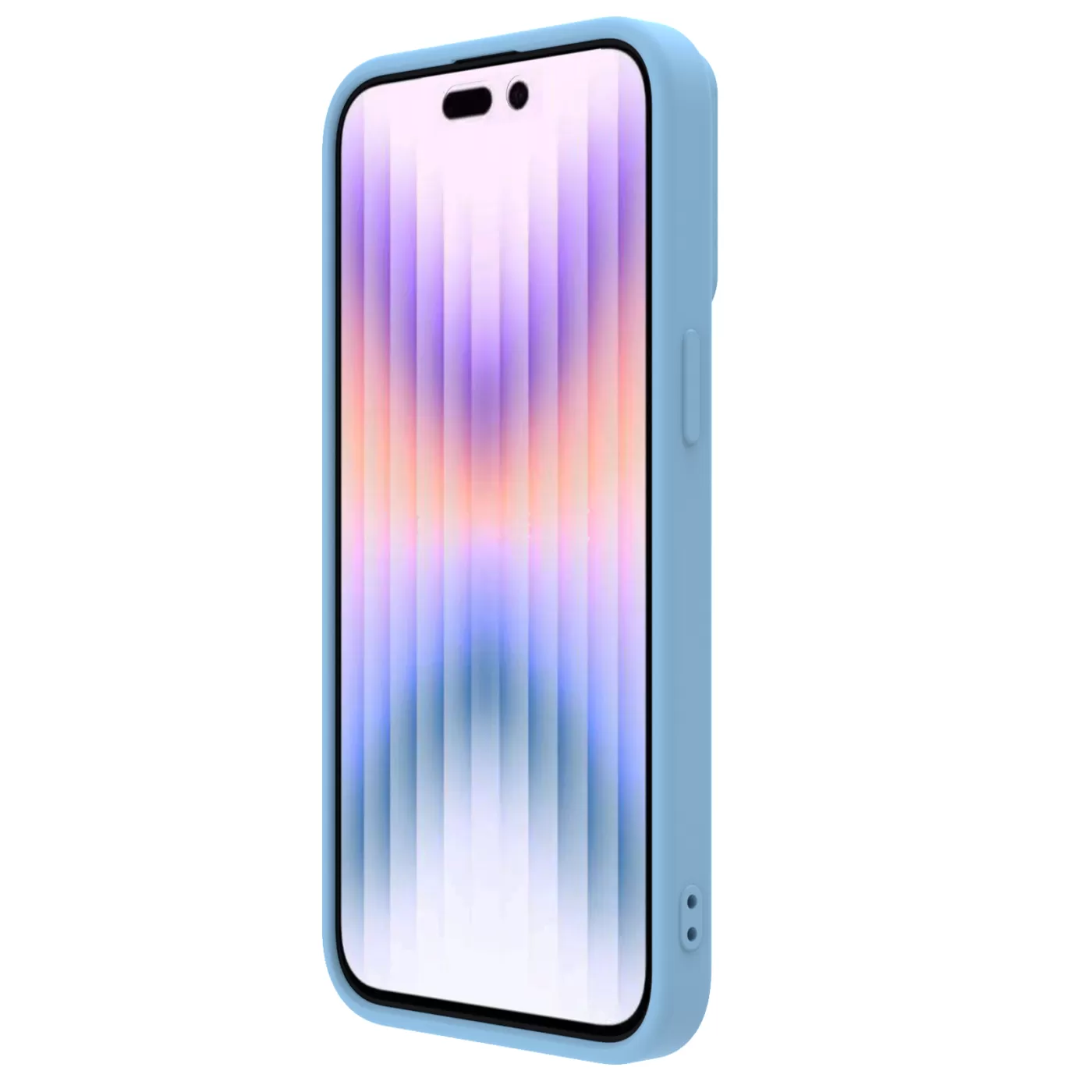 Apple iPhone 15 Pro Max case blue NILLKIN CAMSHIELD SILKY SILICONE