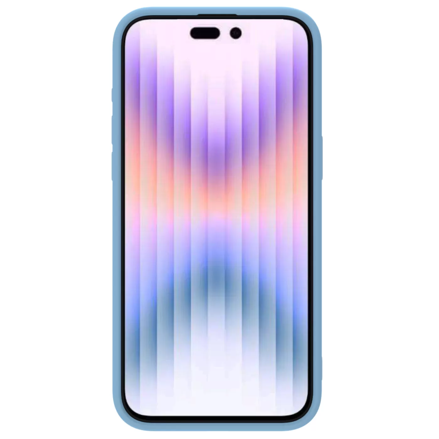 Apple iPhone 15 Pro Max case blue NILLKIN CAMSHIELD SILKY SILICONE