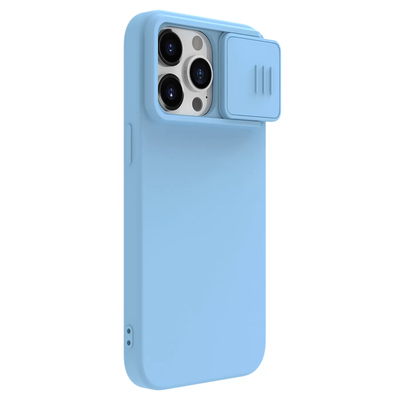 Apple iPhone 15 Pro Max case blue NILLKIN CAMSHIELD SILKY SILICONE