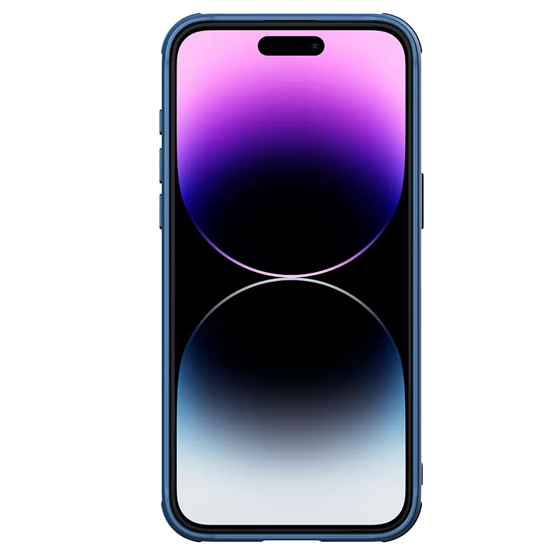 Apple iPhone 15 Pro Max skal blå NILLKIN CAMSHIELD PROP LEATHER MAGNETIC