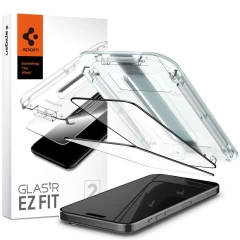 iPhone iPhone 15 Pro Max skärmskydd SPIGEN GLAS.TR ”EZ FIT” FC 2-PACK Apple iPhone 15 Pro Max