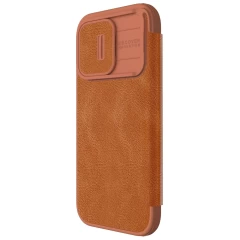 Apple iPhone 15 Pro Max case brown NILLKIN QIN PRO LEATHER