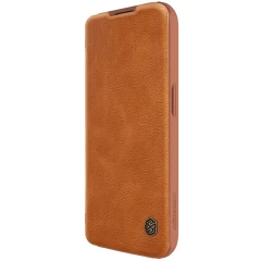 Apple iPhone 15 Pro Max case brown NILLKIN QIN PRO LEATHER