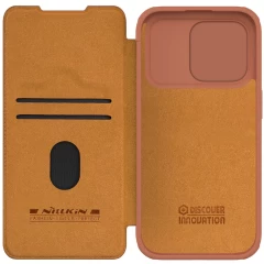 Apple iPhone 15 Pro Max case brown NILLKIN QIN PRO LEATHER