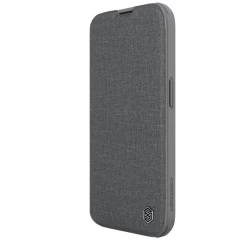 Apple iPhone 15 Pro Max case gray NILLKIN QIN PRO LEATHER (CLOTH VERSION)
