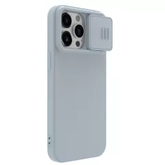 Apple iPhone 15 Pro Max case gray NILLKIN CAMSHIELD SILKY SILICONE