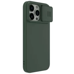 Apple iPhone 15 Pro Max case green NILLKIN CAMSHIELD SILKY SILICON