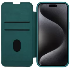 Apple iPhone 15 Pro Max case green NILLKIN QIN PRO LEATHER (PLAIN VERSION)