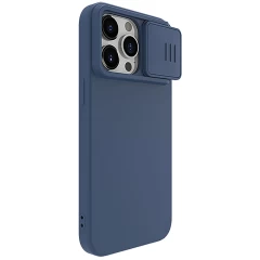 Apple iPhone 15 Pro Max case blue NILLKIN CAMSHIELD SILKY SILICON