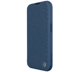 Apple iPhone 15 Pro Max case blue NILLKIN QIN PRO LEATHER (CLOTH VERSION)