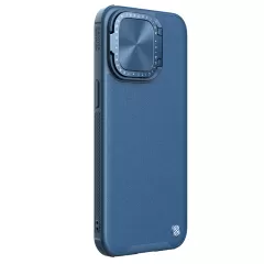 Apple iPhone 15 Pro Max skal blå NILLKIN CAMSHIELD PROP LEATHER MAGNETIC