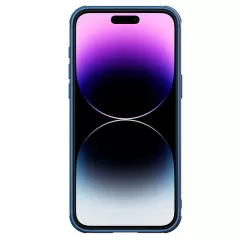 Apple iPhone 15 Pro Max skal blå NILLKIN CAMSHIELD PROP LEATHER MAGNETIC