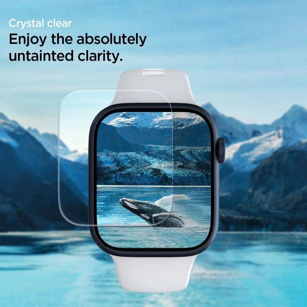 Apple Watch 9 skärmskydd  SPIGEN Neo Flex (44/45mm) (3-pack)