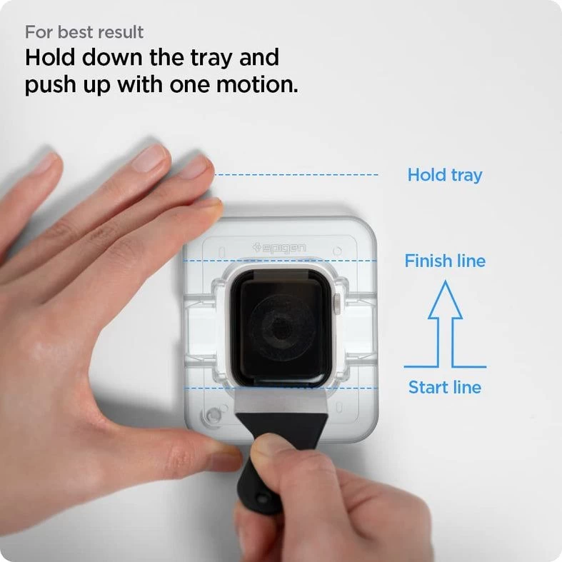 Apple Watch 9 защитное стекло  SPIGEN PROFLEX EZ-FIT (45mm) 2-pack