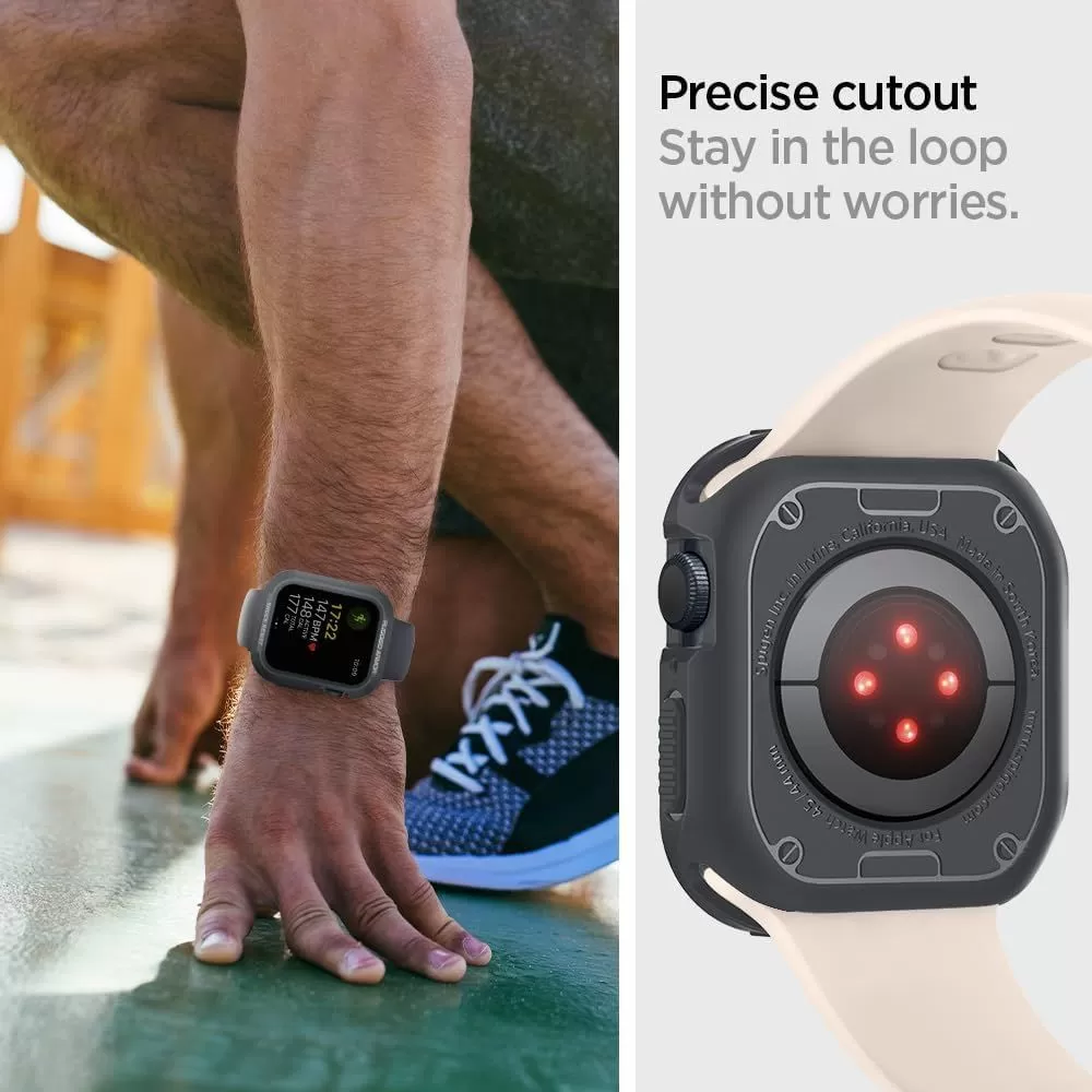 Apple Watch 9 чехол  SPIGEN RUGGED ARMOR (44/45 MM)