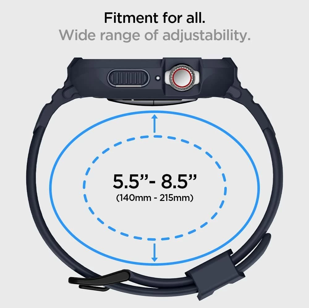 Apple Watch 9 band gray SPIGEN RUGGED ARMOR ”PRO” (44/45mm)