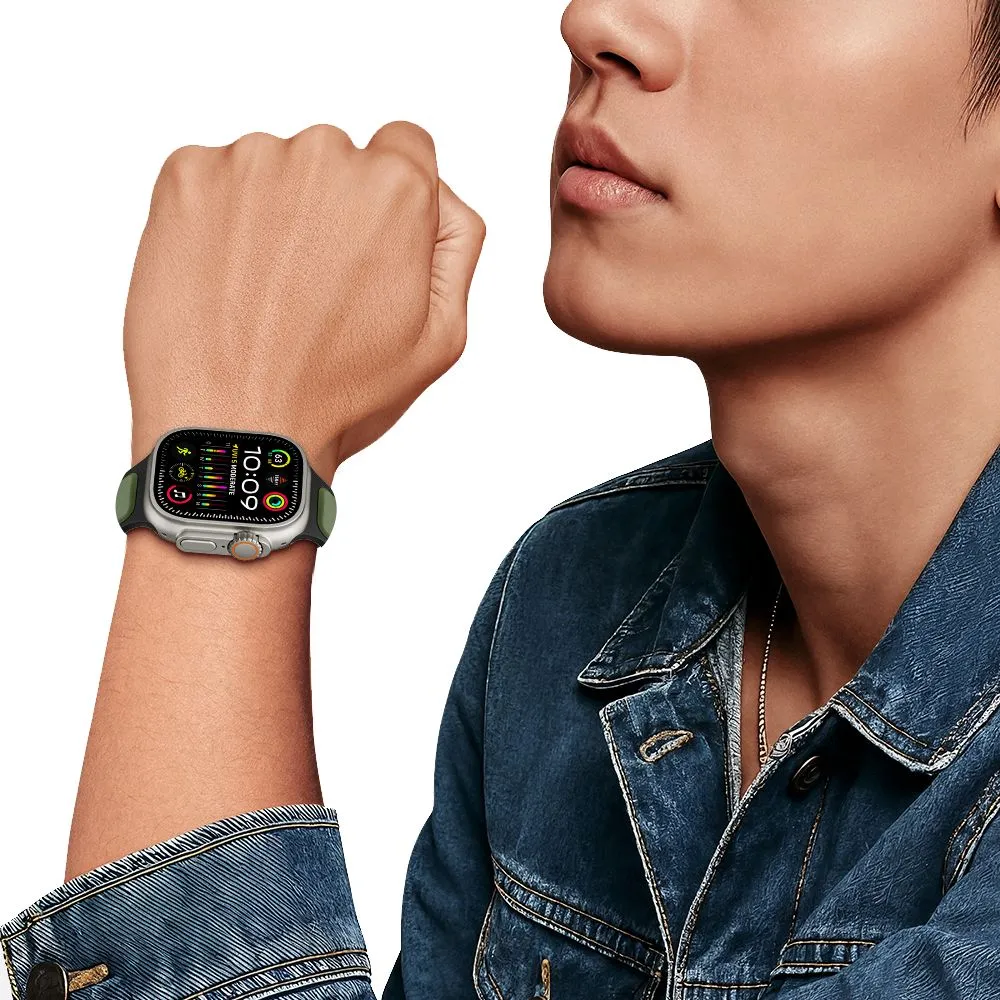 Apple Watch 9 ремень черный TECH-PROTECT ICONBAND LINE (44/45/46/49 MM)