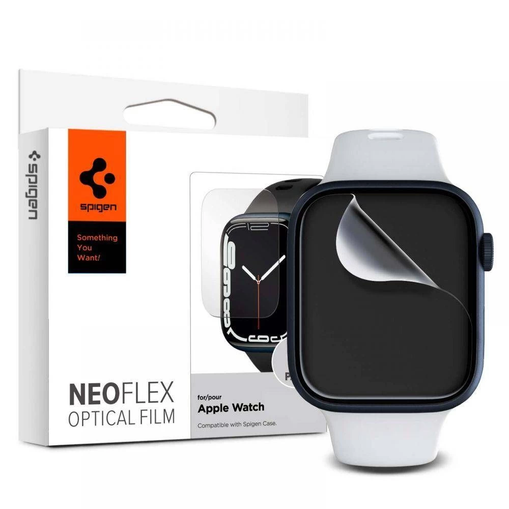 Apple Watch 9 skärmskydd SPIGEN Neo Flex (44/45mm) (3-pack)