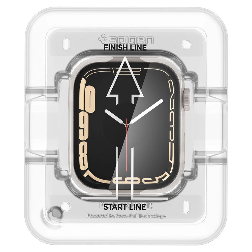 Apple Watch 9 защитное стекло SPIGEN PROFLEX EZ-FIT (45mm) 2-pack