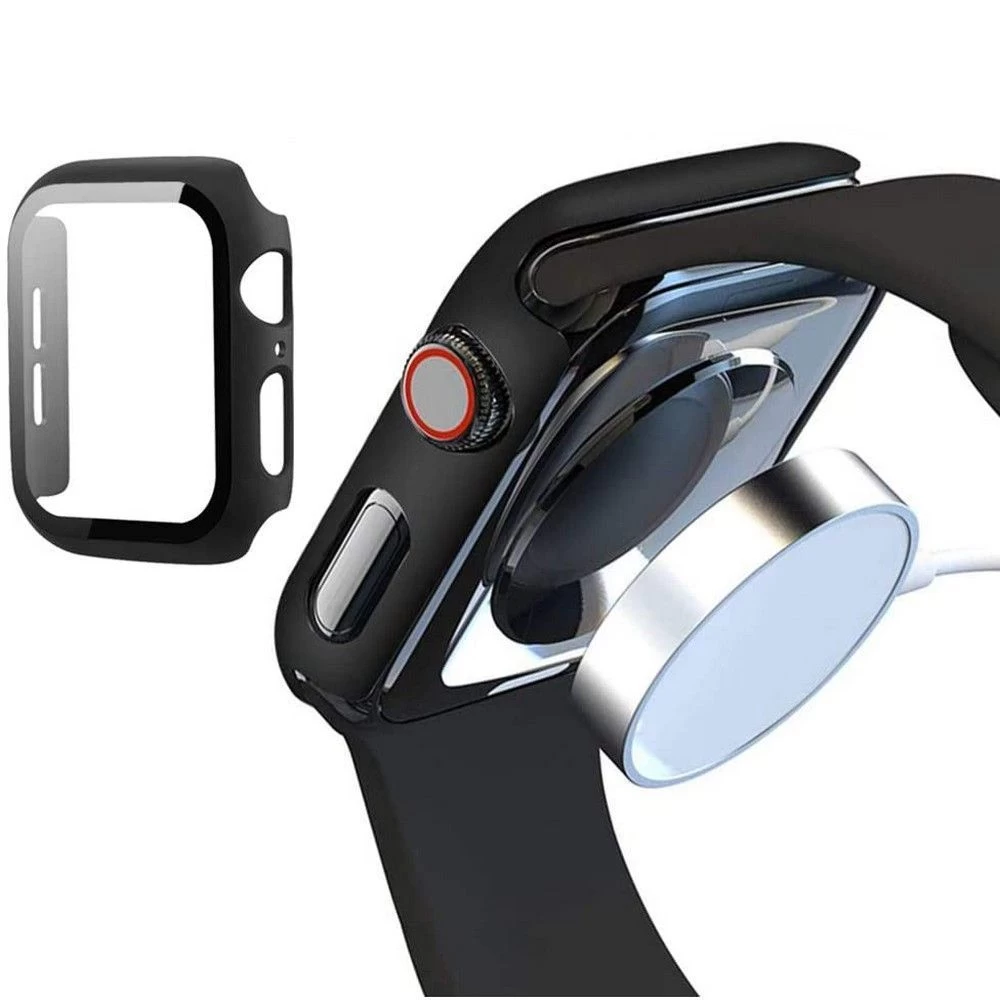 Apple Watch 9 phone case black TECH-PROTECT DEFENCE 360 (45mm)