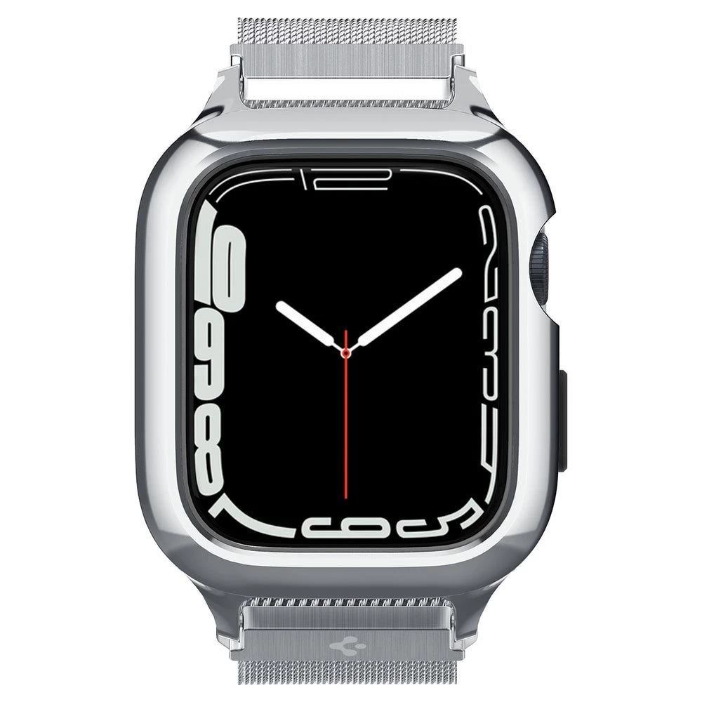 Apple Watch 9 dirželis sidabrinis SPIGEN METAL FIT ”PRO” (44/45 mm)