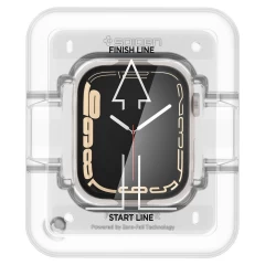 Apple Watch 9 защитное стекло  SPIGEN PROFLEX EZ-FIT (45mm) 2-pack