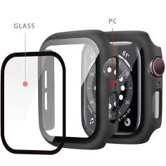 Apple Watch 9 phone case black TECH-PROTECT DEFENCE 360 (45mm)