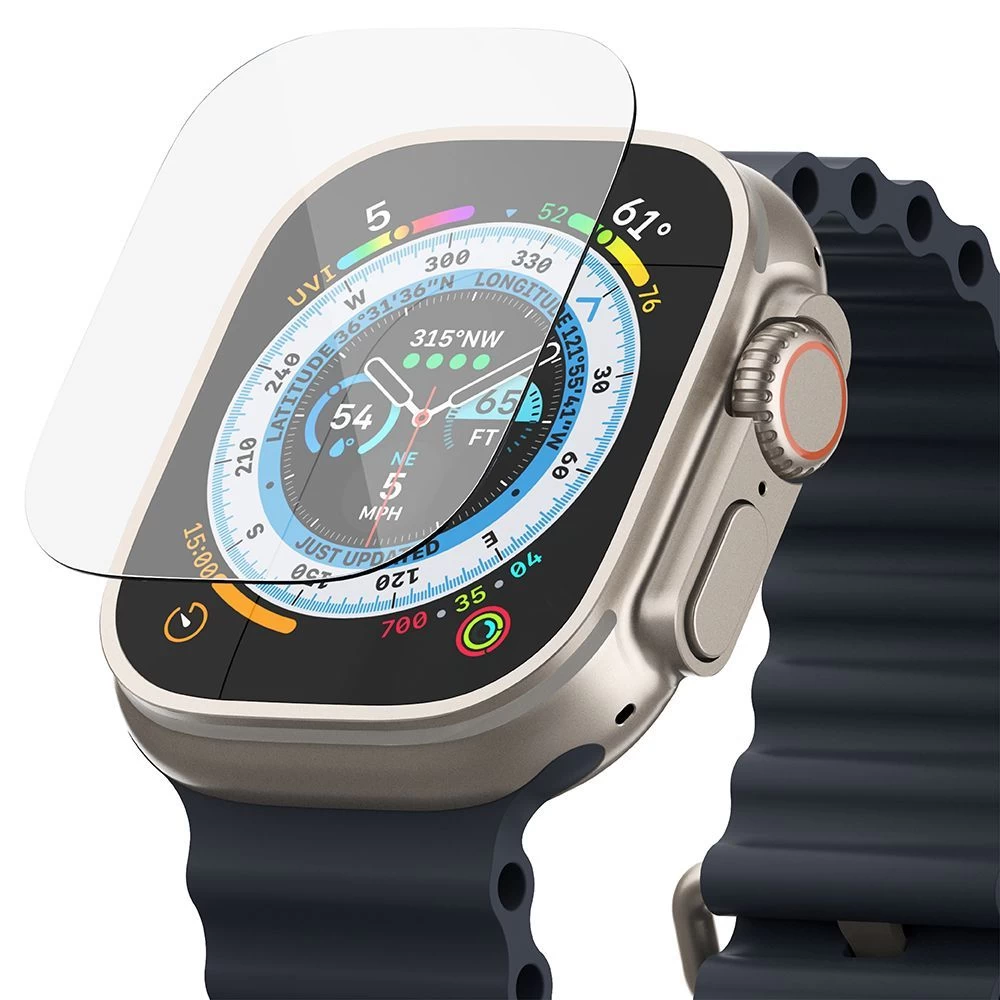 Apple Watch Ultra 2 / 3 viedpulksteņa aizsargstikls  RINGKE ID FC (49mm) (4-pack)