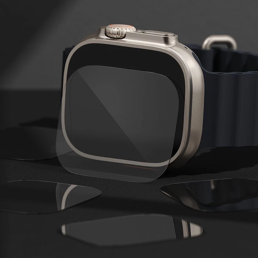 Apple Watch Ultra 2 / 3 viedpulksteņa aizsargstikls  RINGKE ID FC (49mm) (4-pack)