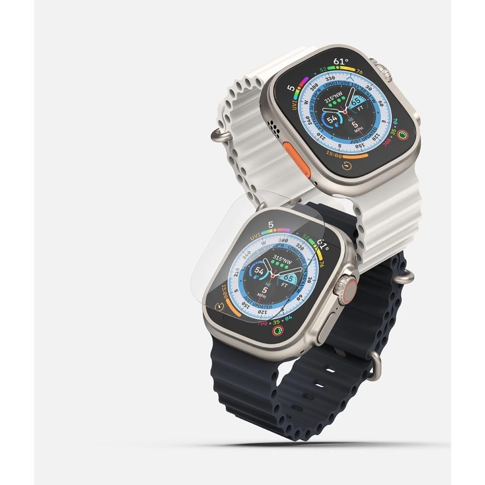 Apple Watch Ultra 2 / 3 viedpulksteņa aizsargstikls  RINGKE ID FC (49mm) (4-pack)