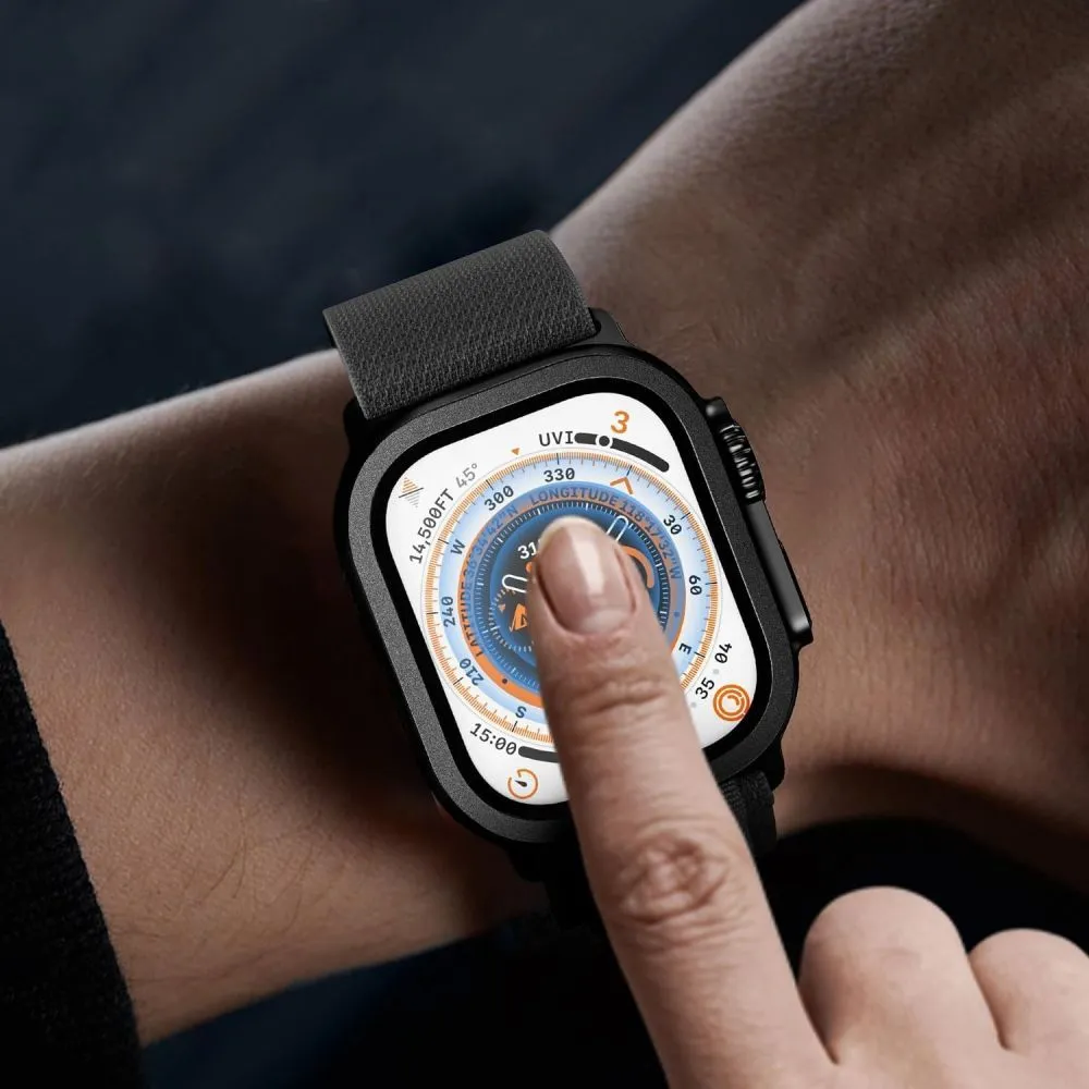 Apple Watch Ultra 2 / 3 aizsargstikls  TECH-PROTECT GLASS RING 2-PACK (49 MM)