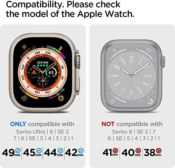 Apple Watch Ultra 2 / 3 Nutikellade rihmad hõbe SPIGEN MODERN FIT BAND (49mm)
