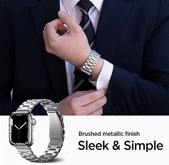 Apple Watch Ultra 2 / 3 Nutikellade rihmad hõbe SPIGEN MODERN FIT BAND (49mm)